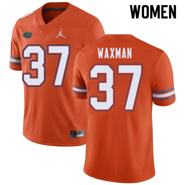 Jordan Brand Women #37 Tyler Waxman Florida Gators College Football Jerseys Sale-Orange